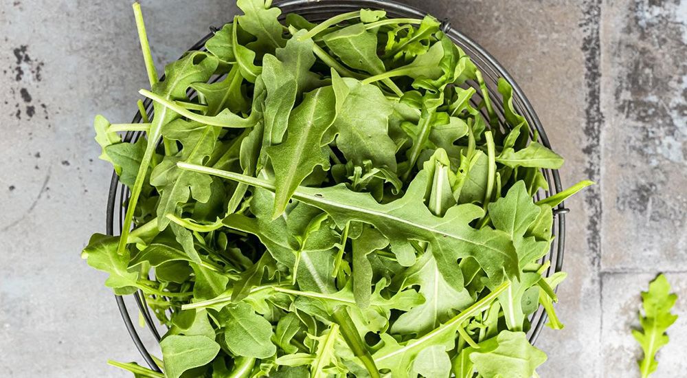 Arugula in a bowl