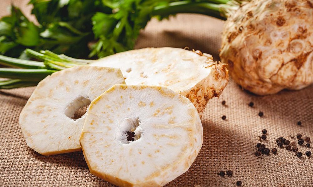 Chopped celeriac