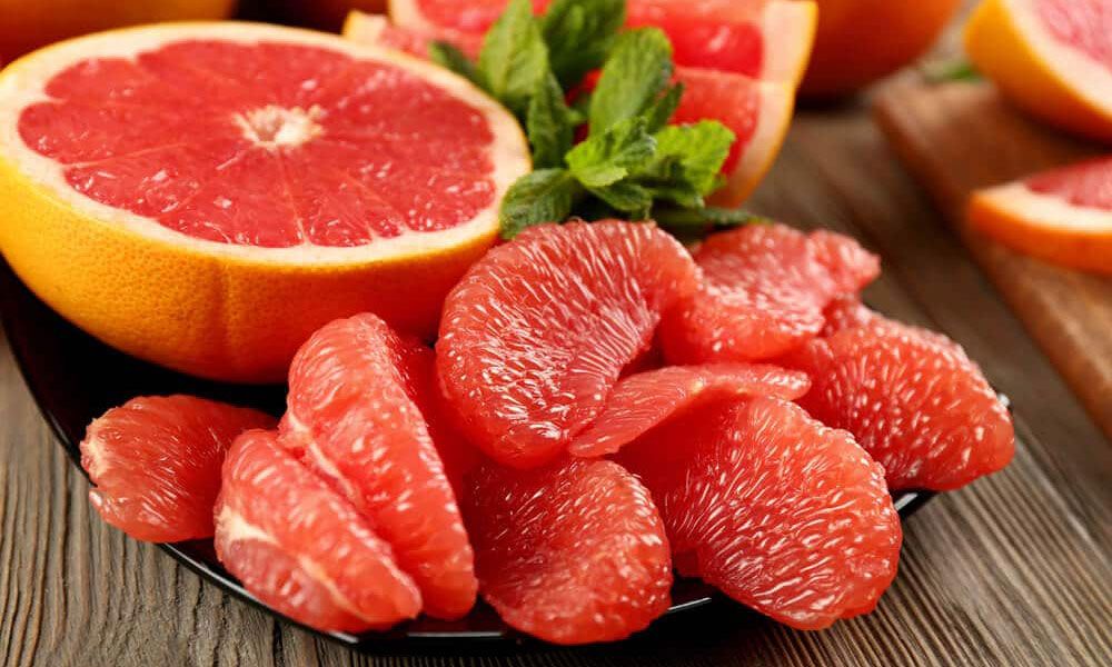 Grapefruit pieces