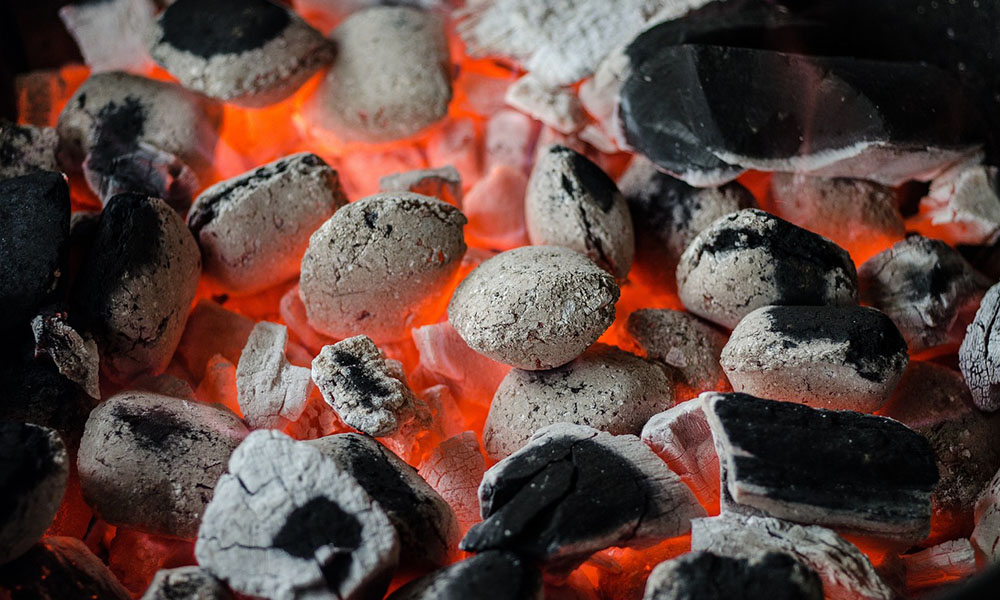 Hot coals