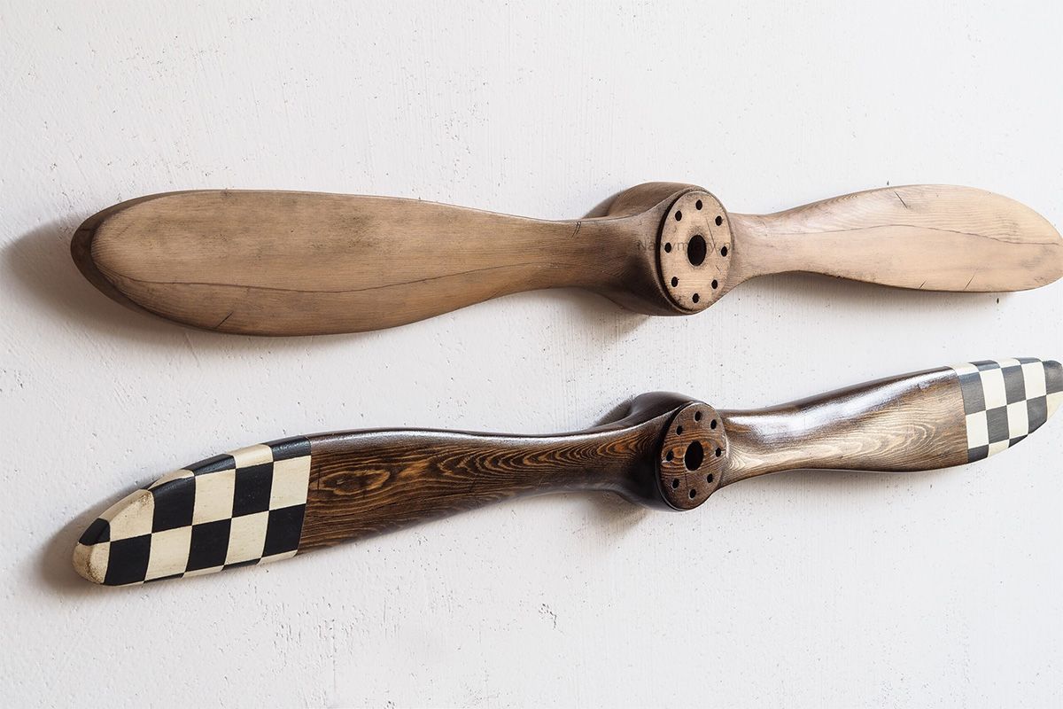 Old wooden propellers