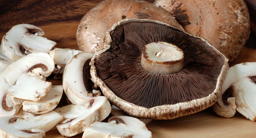 Sliced champignons